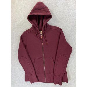 American Giant Classic Full Zip Cotton Hoodie Jacket (Women's Large) Maroon